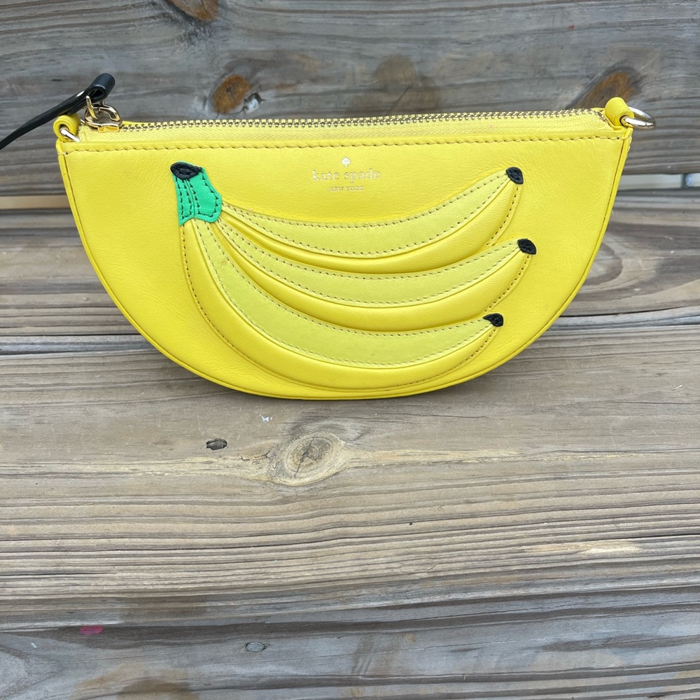 Kate Spade Vibrant Yellow Banana Wristlet